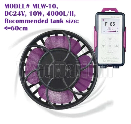 New Jebao WIFI Wavemaker Aquarium Wave Pump for Marine Reef Coral Tank With LCD Display Screen and Smart Controller,MLW5, MLW10, MLW20, MLW30